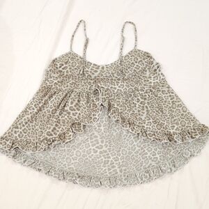 Playful & Sexy Leopard Babydoll Top By JIU JIU Pajamas